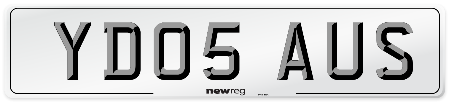 YD05 AUS Number Plate from New Reg